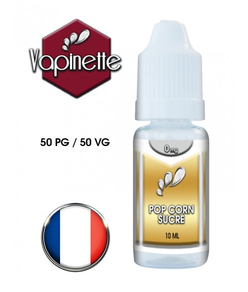 E-liquide Vapinette saveur Pop Corn Sucré 50/50