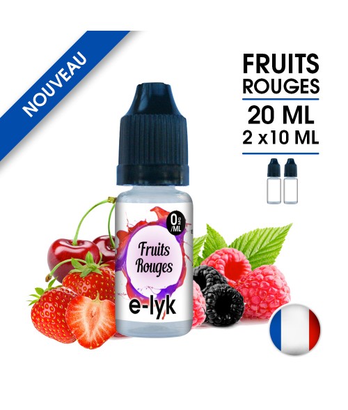 Lot de 2 E-Lyk saveur Fruits rouges 70/30