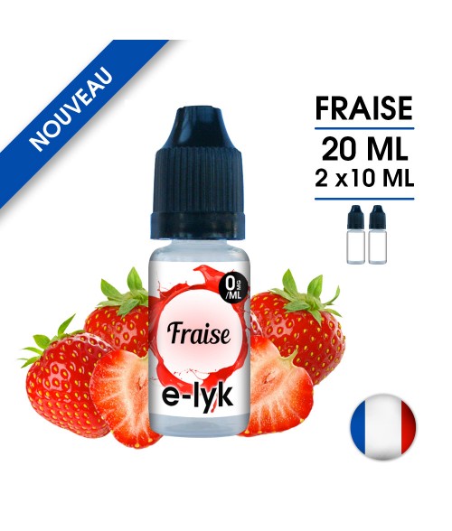Lot de 2 E-Lyk saveur Fraise 70/30