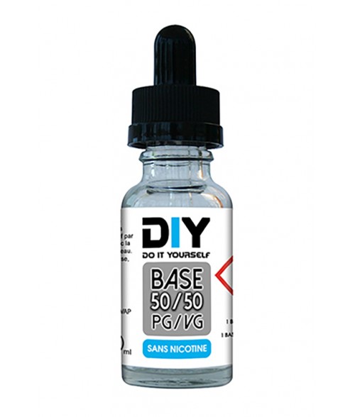 Base DIY sans nicotine 50/50 PG/VG 20 ml