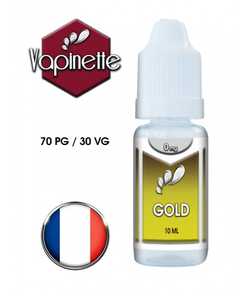 E-liquide Vapinette saveur Gold 70/30