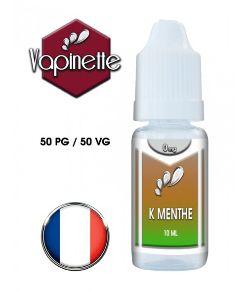 E-liquide Vapinette saveur K-Menthe 50/50
