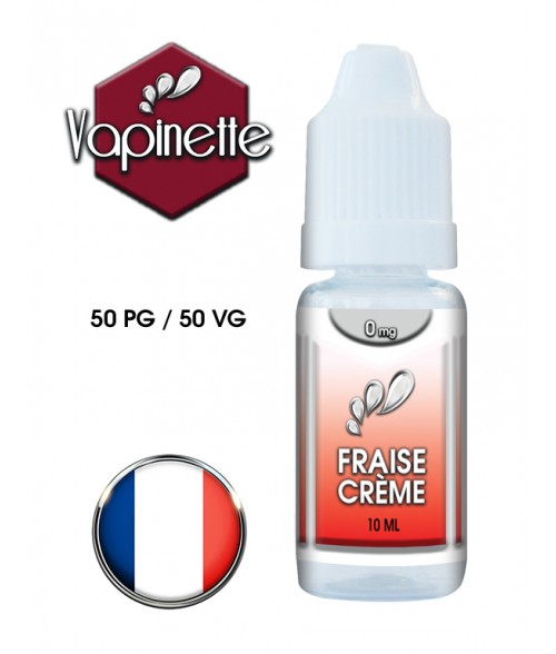 E-liquide Vapinette saveur Fraise Crème 50/50