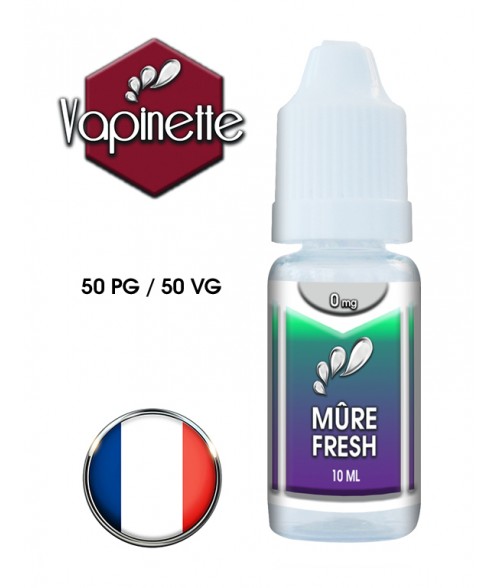 E-liquide Vapinette saveur Mûre Fresh 50/50